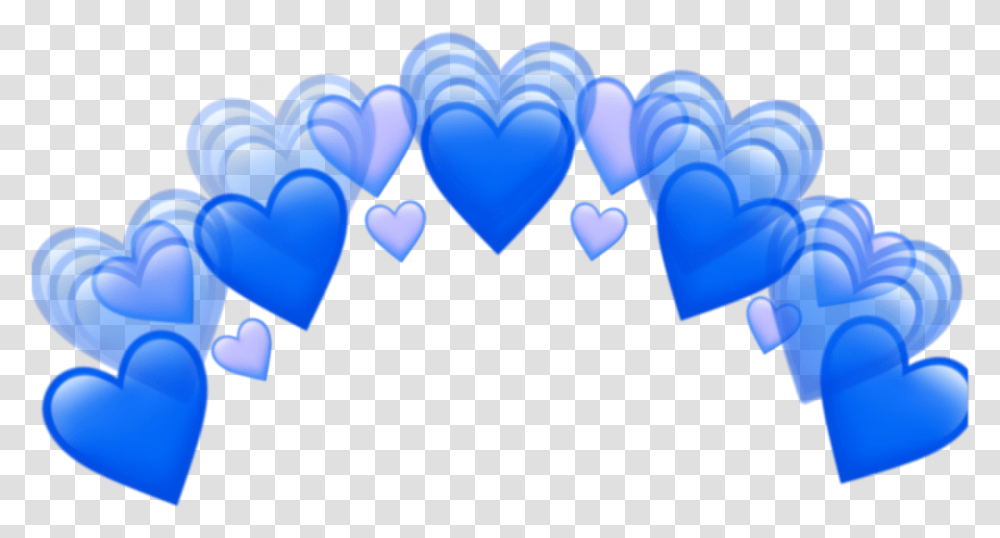 Blue Hearts Heartcrown Crown Headcrown Head Blueheartcr Blue Heart Crown, Nature, Outdoors, Graphics, Dating Transparent Png