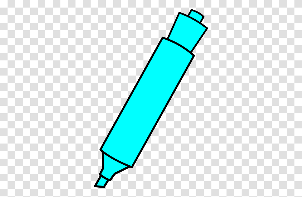 Blue Highlighter Marker Clip Art, Pencil, Crayon Transparent Png