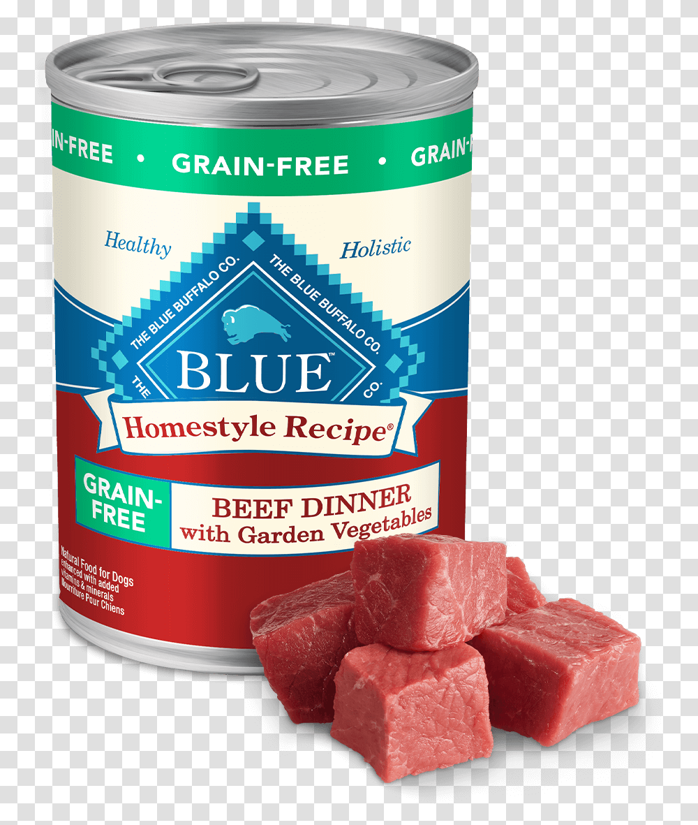 Blue Homestyle Recipe Grain Free Beef Dinner Dog Wet Lata Blue Buffalo Cordero, Food, Ketchup, Fudge, Chocolate Transparent Png
