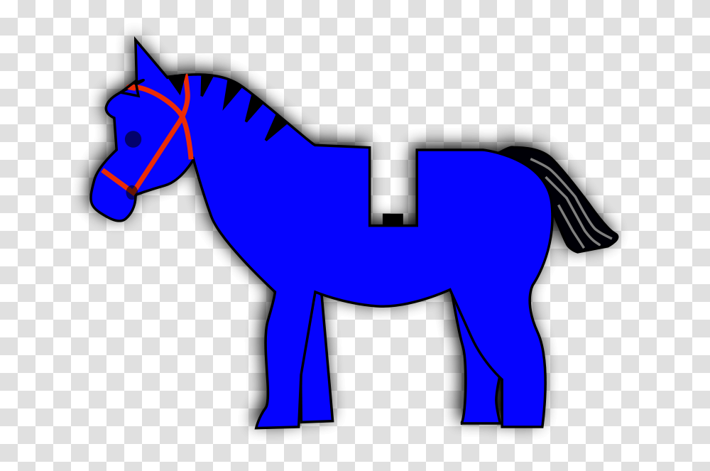 Blue Horse Head Silhouette Clip Art, Mammal, Animal, Wildlife, Label Transparent Png
