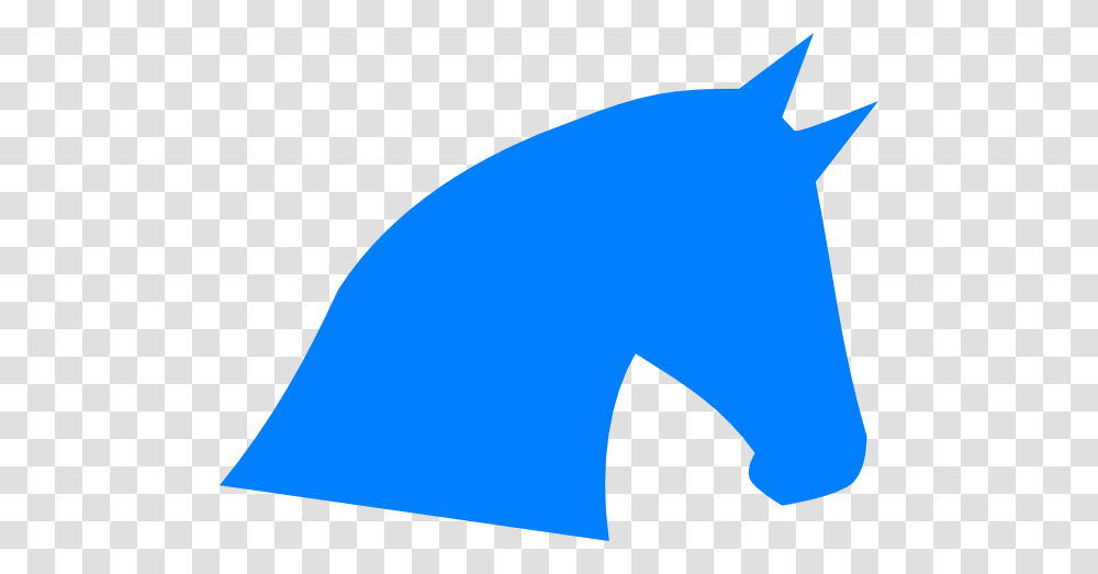 Blue Horse Head Silhouette Clip Art, Nature, Outdoors, Mammal, Animal Transparent Png