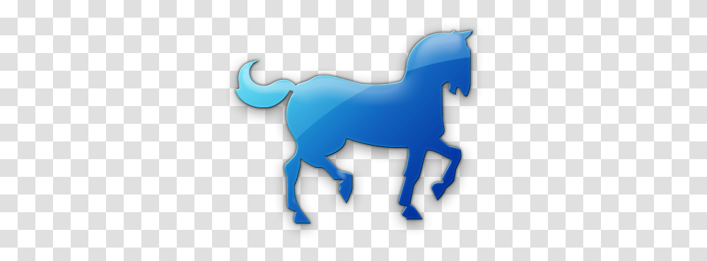 Blue Horse Icon Animal Figure, Axe, Mammal, Wildlife, Deer Transparent Png
