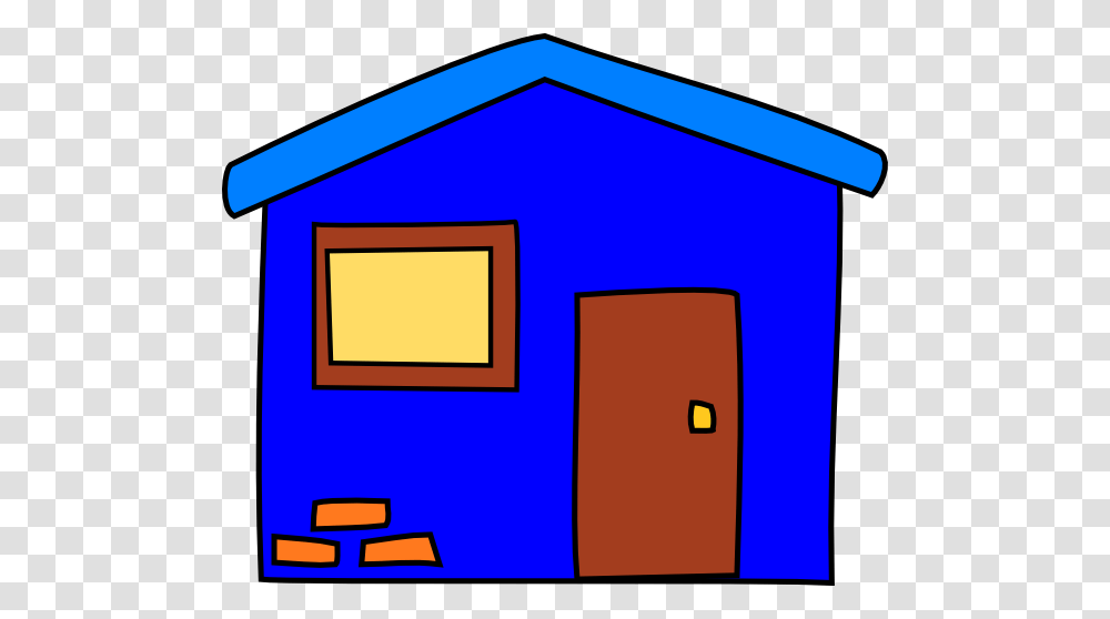 Blue House Clip Art For Web, Housing, Building, Mailbox, Letterbox Transparent Png