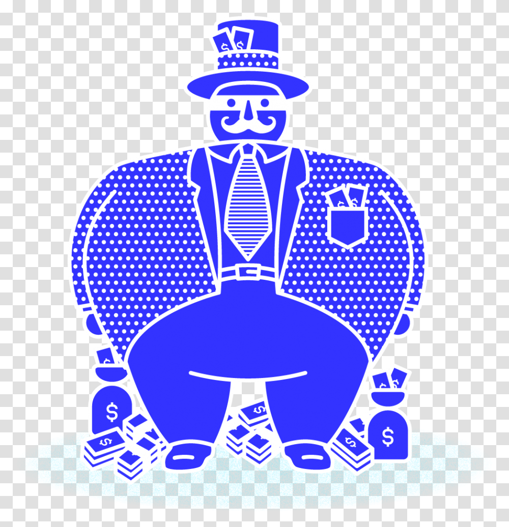 Blue Illustration Fat Man Illustration, Furniture, Statue, Sculpture Transparent Png