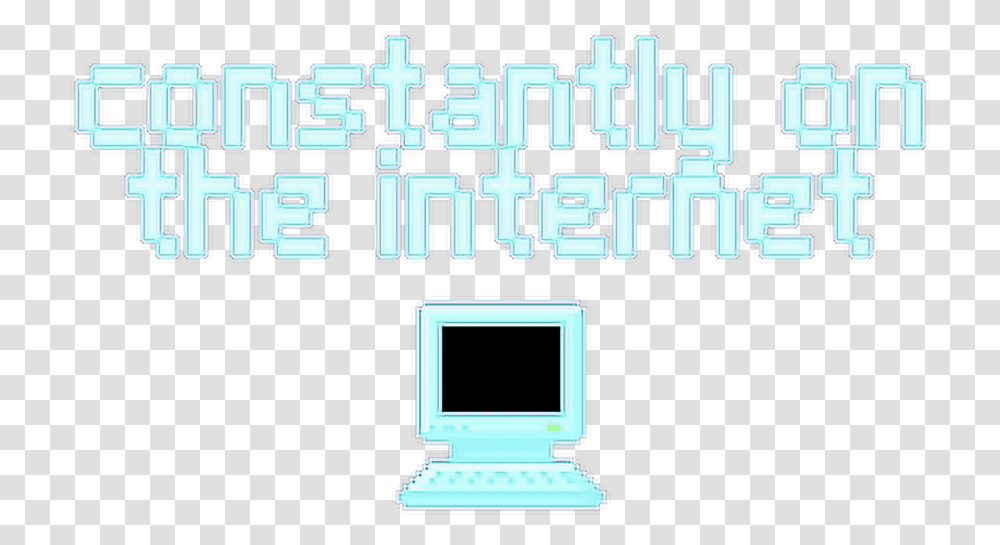 Blue Internet Cute Computer Aesthetic Aesthetics Blue Pastel Aesthetic Computer, Monitor, Screen, Electronics Transparent Png