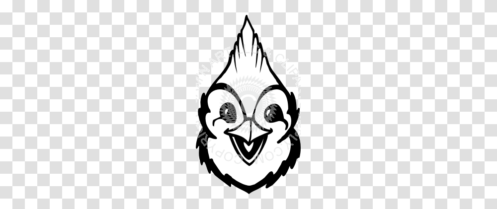Blue Jay Clipart Mascot, Stencil Transparent Png