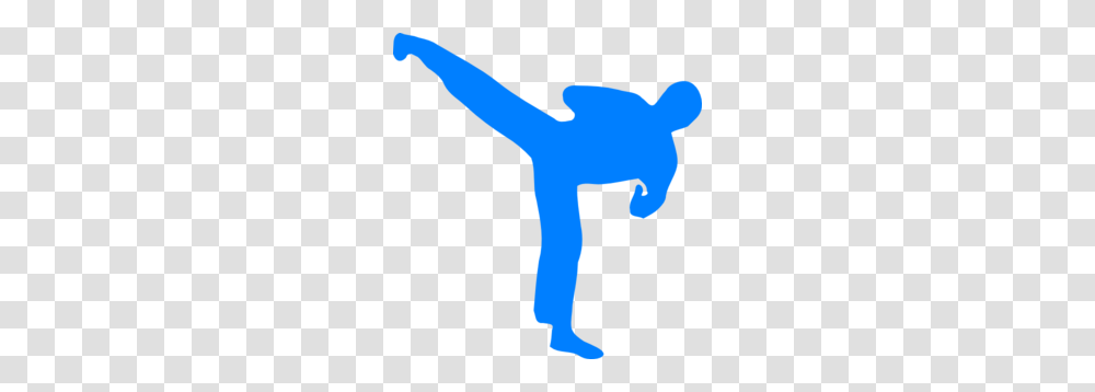 Blue Karate Clip Art, Person, Logo, Kicking Transparent Png
