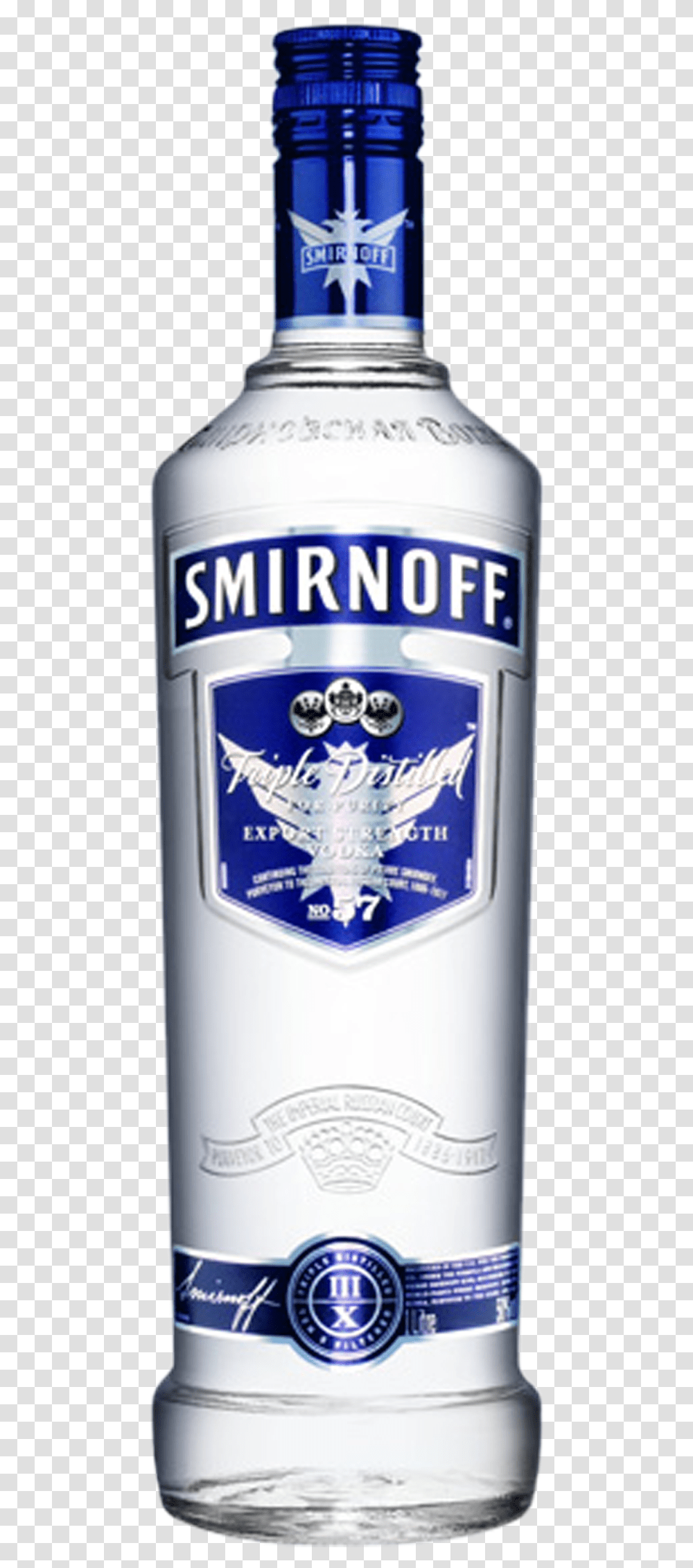 Blue Label Smirnoff Vodka, Liquor, Alcohol, Beverage, Drink Transparent Png