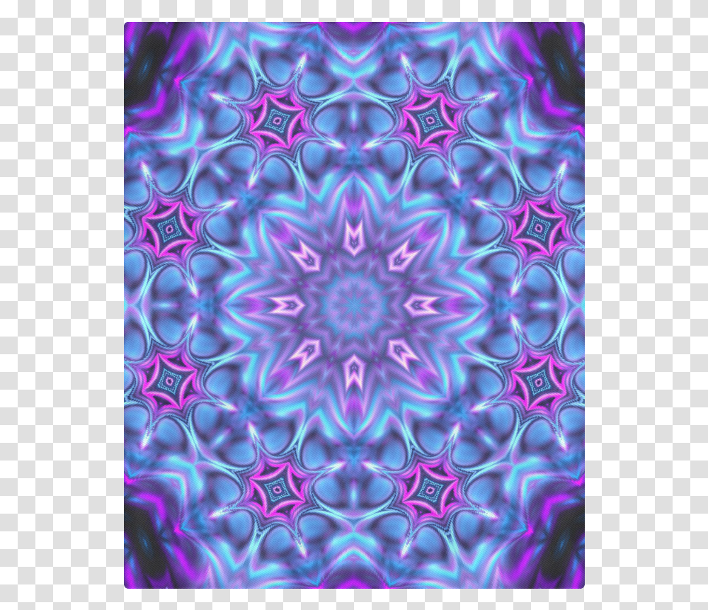 Blue Lace Mandala Duvet Cover 86 X70 Motif, Pattern, Purple, Ornament, Fractal Transparent Png