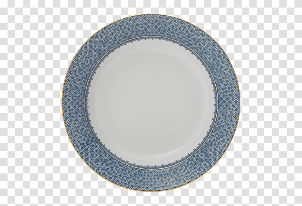 Blue Lace Rim Soup Plate, Porcelain, Pottery, Dish Transparent Png