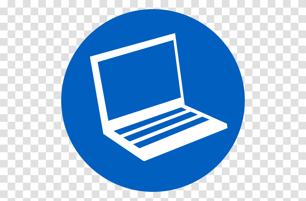 Blue Laptop Icon Clip Art At Clker Icon Laptop Vector, Logo, Trademark, Label Transparent Png