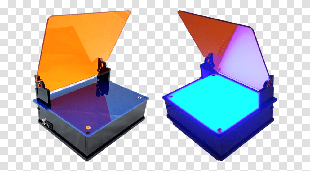 Blue Led Gel Doc, Box, Metropolis, Building, Triangle Transparent Png