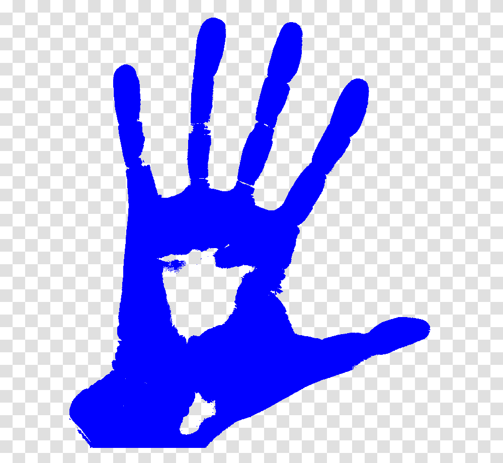 Blue Left Hand Left Hand, Person, Human, Apparel Transparent Png