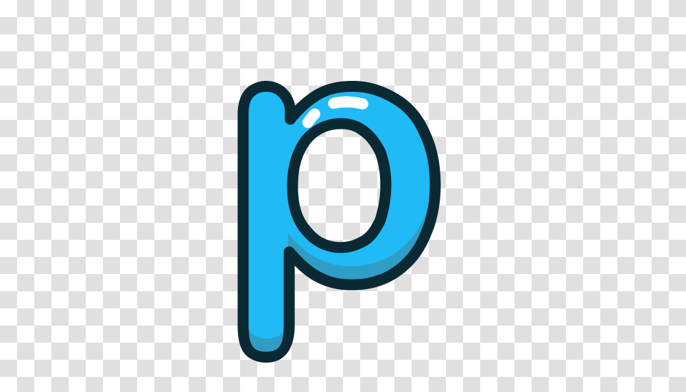 Blue Letter Lowercase P Icon, Number, Alphabet Transparent Png