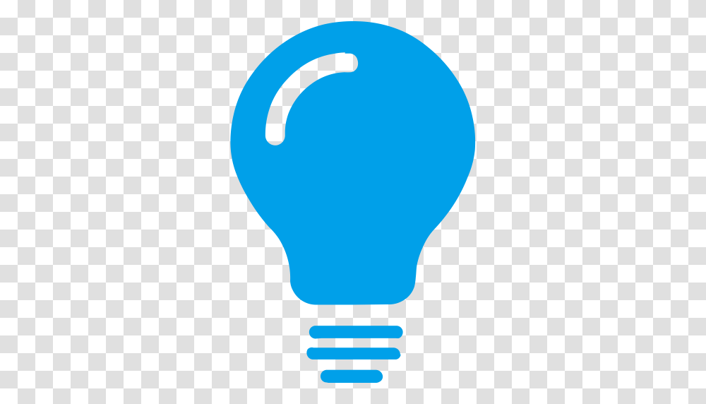 Blue Light Blue Edit Icon With And Vector Format For Free, Lightbulb Transparent Png
