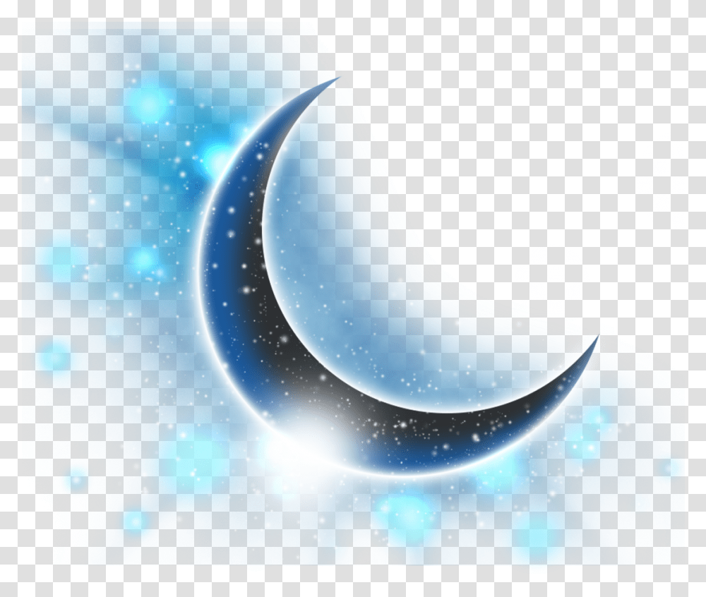 Blue Light Fantasy Computer Crescent File Clipart Crescent Moon, Outdoors, Nature, Outer Space, Astronomy Transparent Png