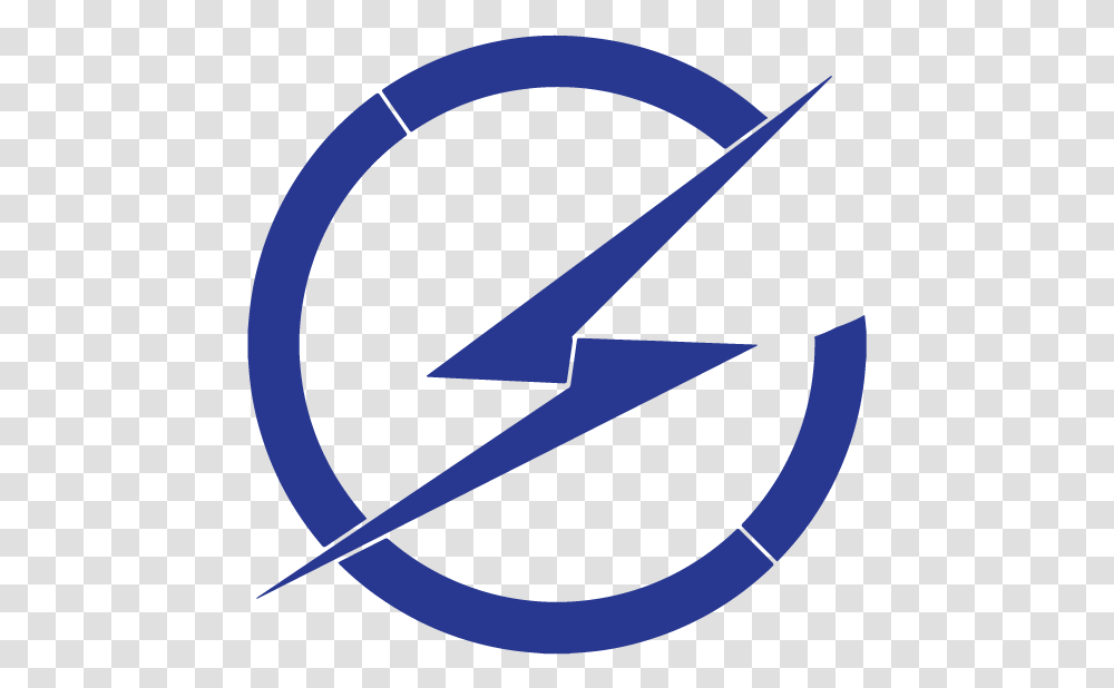 Blue Lightning Bolt Circle, Logo, Trademark Transparent Png