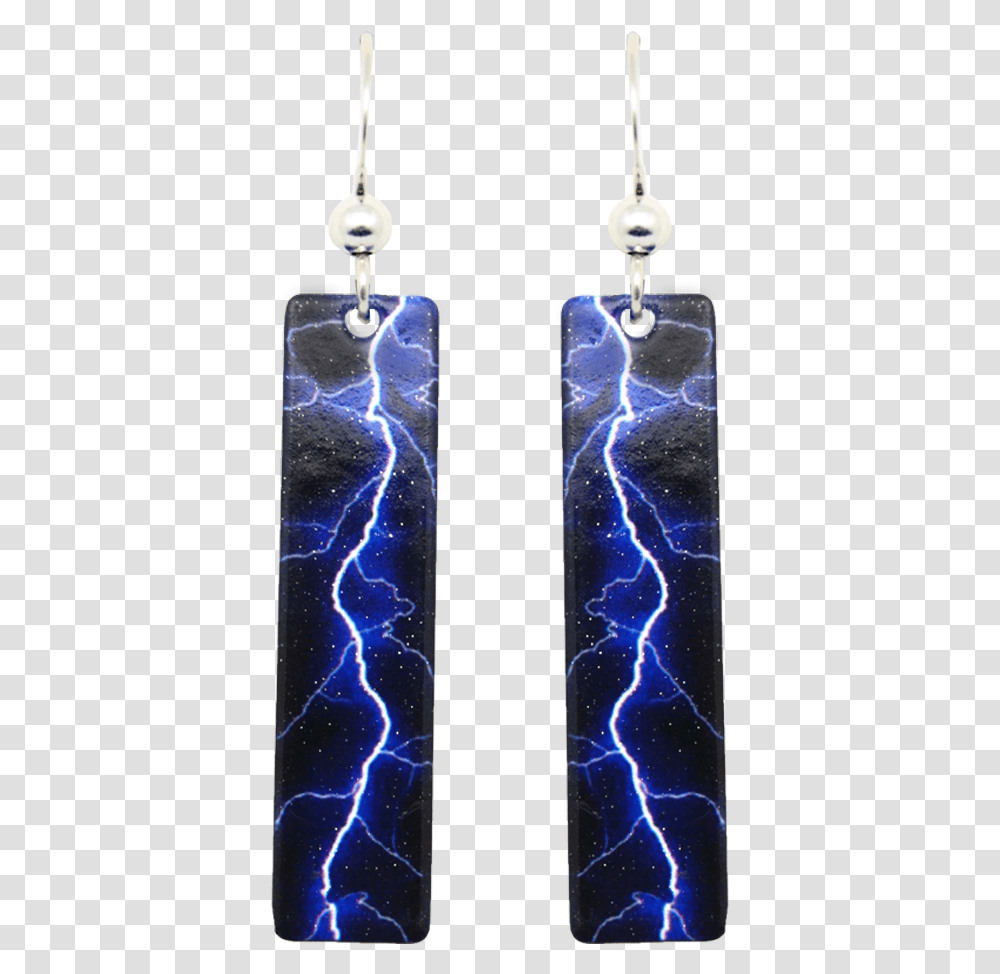 Blue Lightning Earrings, Nature, Outdoors, Thunderstorm, Mountain Transparent Png