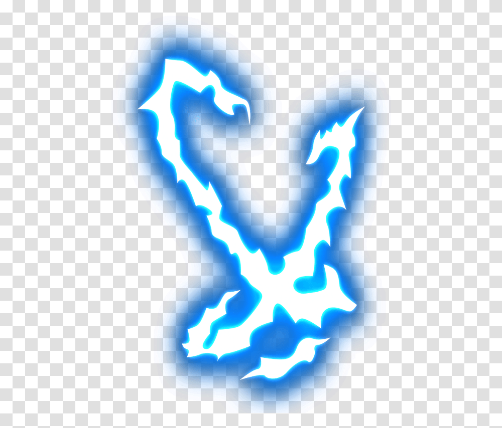 Blue Lightning Effect, Neon, Heart Transparent Png