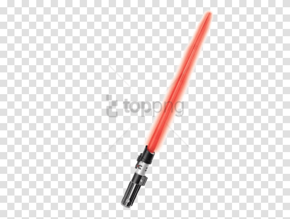 Blue Lightsaber Picture Red Lightsaber, Machine, Weapon, Weaponry, Stick Transparent Png