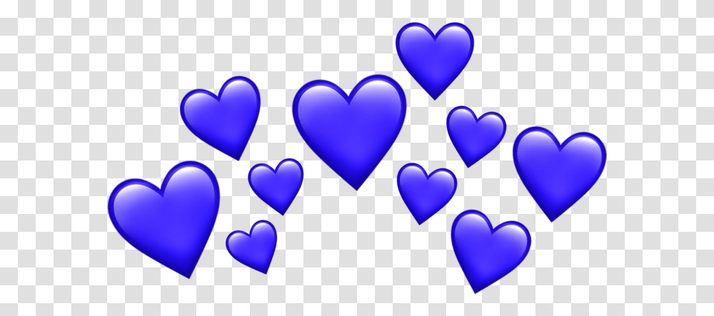 Blue Lila Emoji Heart Hearts Purple Darkblue Tumblr Dark Blue Hearts, Light, Alphabet, Dating Transparent Png
