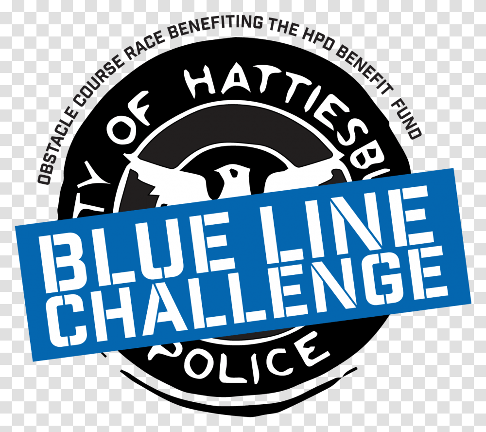 Blue Line Challenge Hattiesburg Police Department, Label, Word, Logo Transparent Png