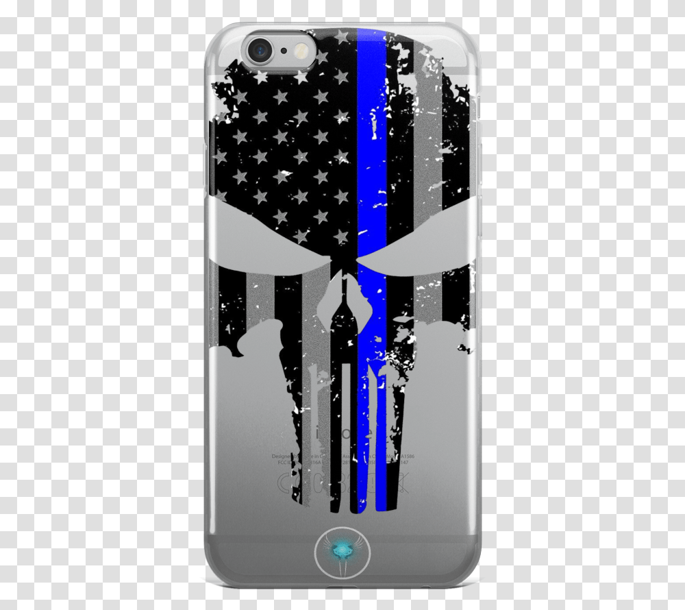 Blue Line Iphone 66s Amp 6 Plus6s Plus Case American Flag Punisher Logo, Modern Art Transparent Png