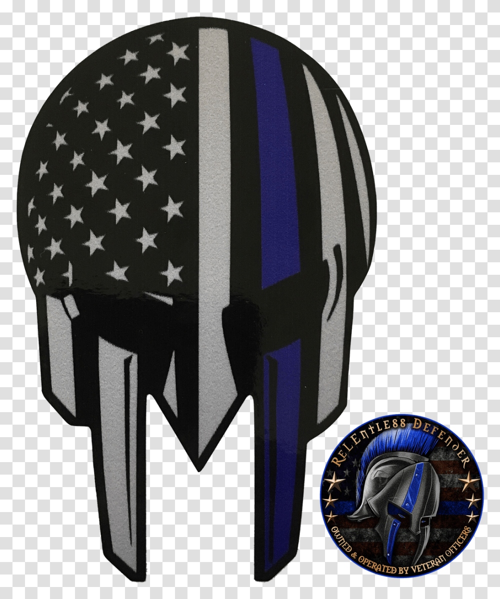 Blue Line Warrior Decal Large 12x 8 Logo Blue Line Warrior, Clothing, Apparel, Helmet, Crash Helmet Transparent Png