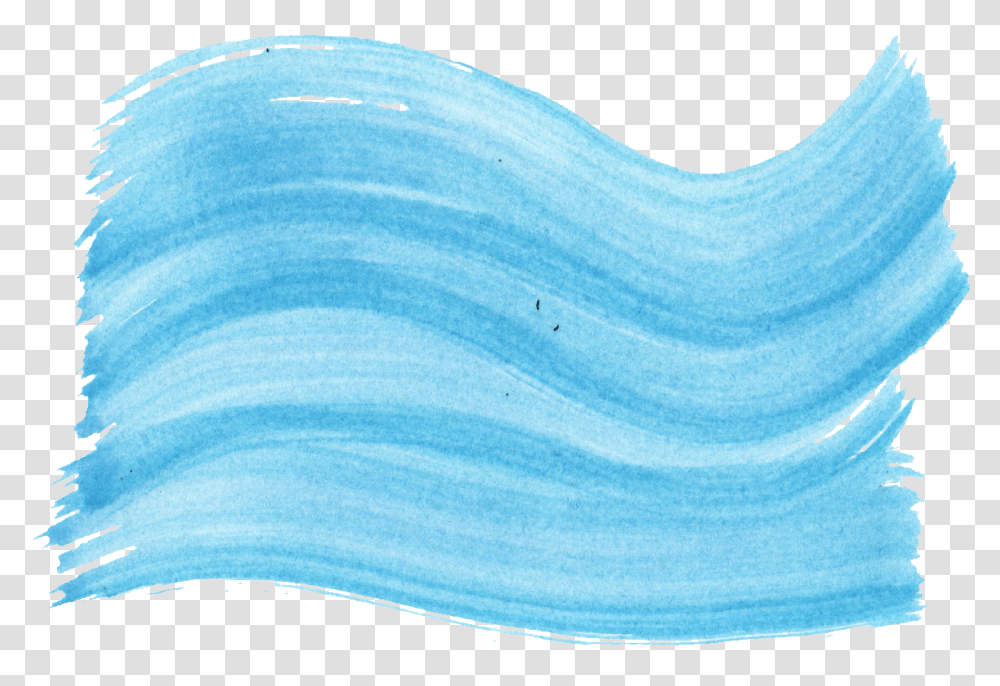 Blue Line Watercolor Blue Watercolor Brush Strokes, Sea, Outdoors, Nature, Ocean Transparent Png