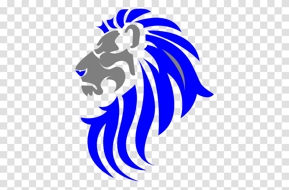 Blue Lion Clip Art For Web, Logo, Trademark Transparent Png