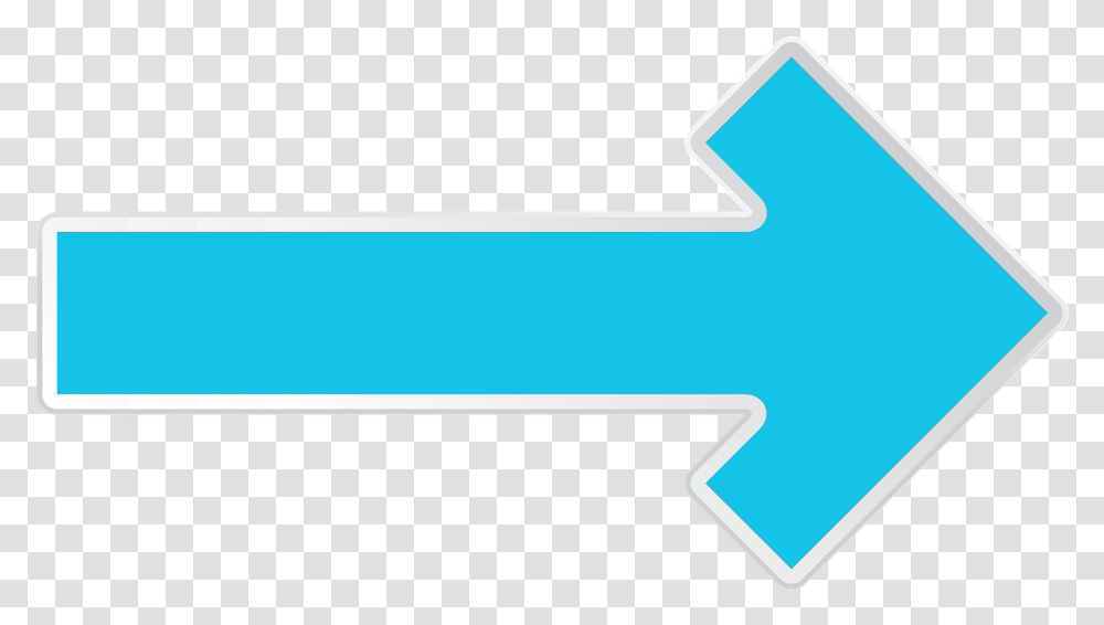 Blue Long Right Arrow, Logo, Trademark Transparent Png