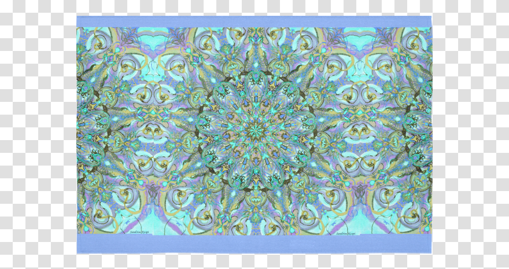 Blue Mandala Cotton Linen Wall Tapestry 60 X 40 Motif, Rug, Pattern, Floral Design Transparent Png