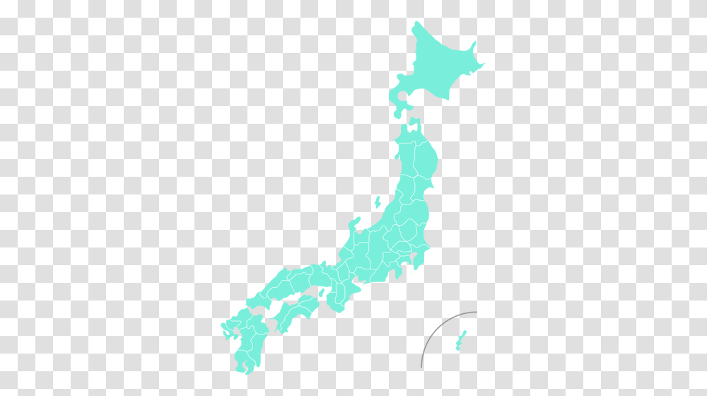 Blue Map Of Japan Japan Map Clipart, Diagram, Plot, Land, Outdoors Transparent Png