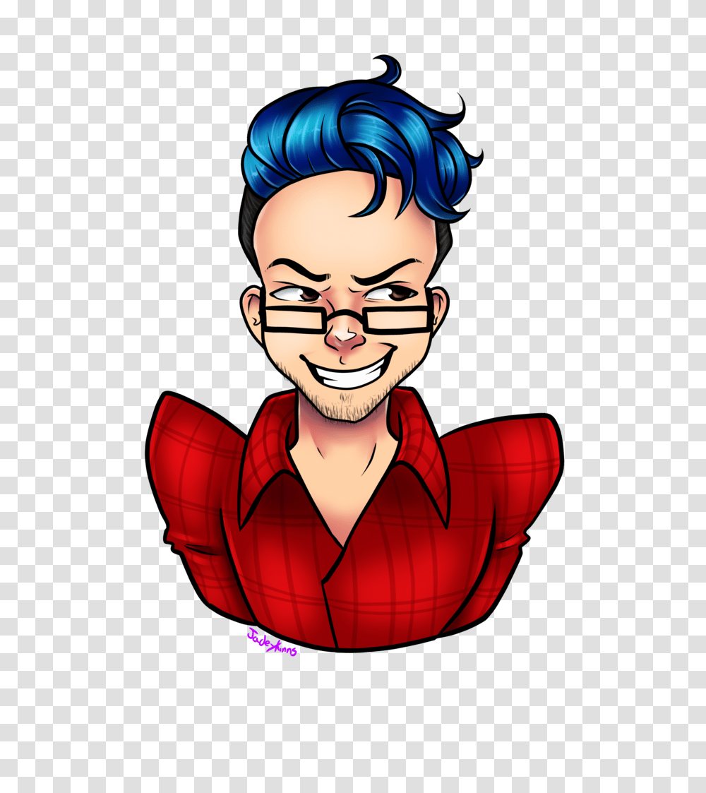 Blue Markiplier, Face, Person Transparent Png