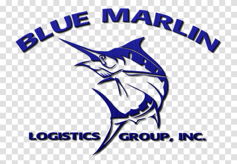 Blue Marlin Logistics Atlantic Blue Marlin, Swordfish, Sea Life, Animal, Text Transparent Png