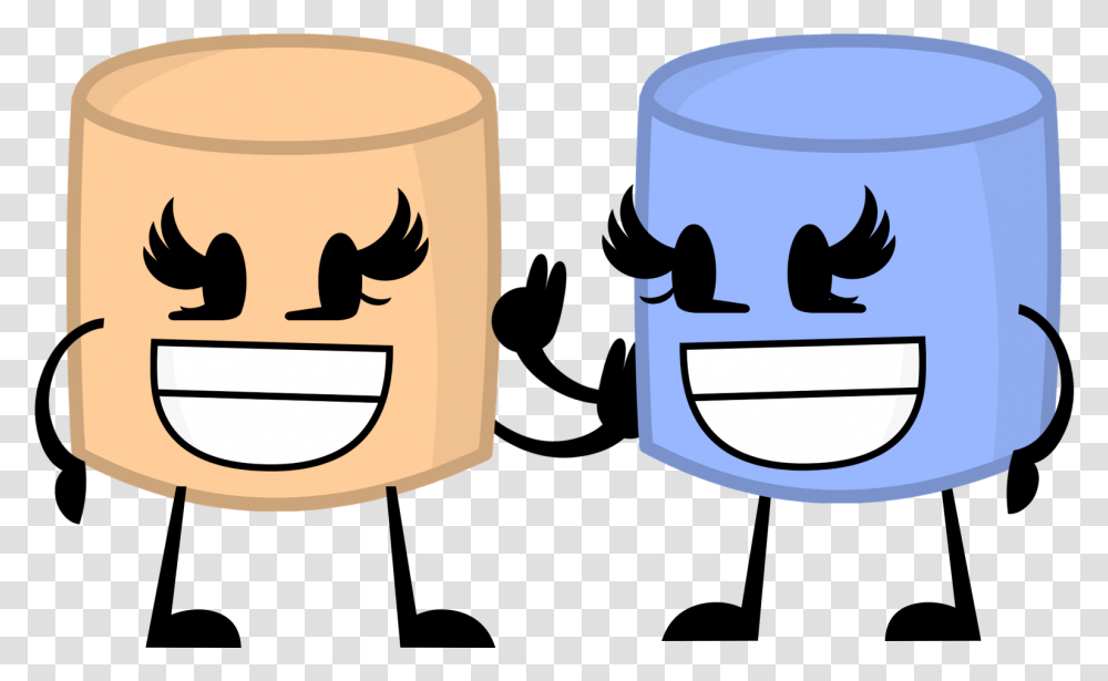 Blue Marshmallow And Chocolate Marshmallow Bfdi Blue Marshmallow, Coffee Cup, Drum, Percussion Transparent Png