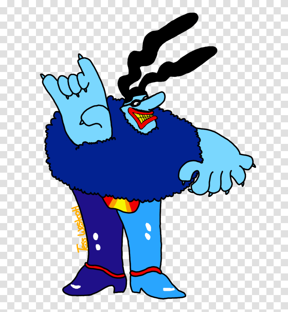 Blue Meanie Yellow Submarine Picture John Lennon, Bird, Animal, Blue Jay Transparent Png