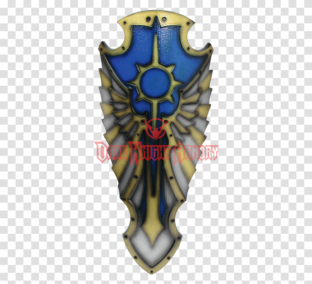 Blue Medieval Hochpaladin Larp Shield Shield, Armor, Scissors, Blade, Weapon Transparent Png
