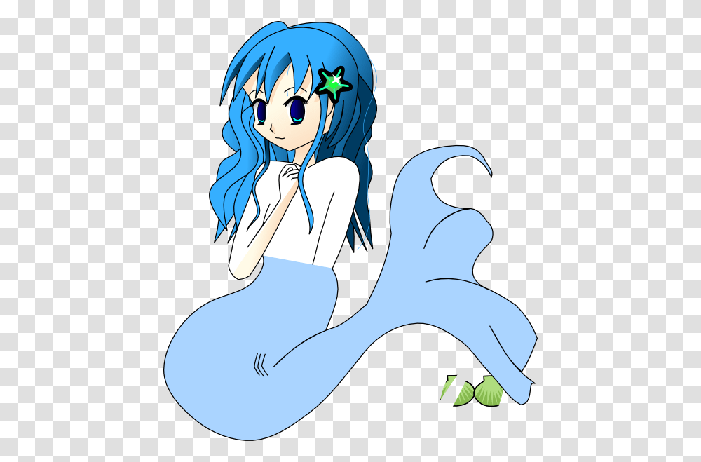 Blue Mermaid Svg Clip Arts Mermaid, Comics, Book, Manga, Drawing Transparent Png