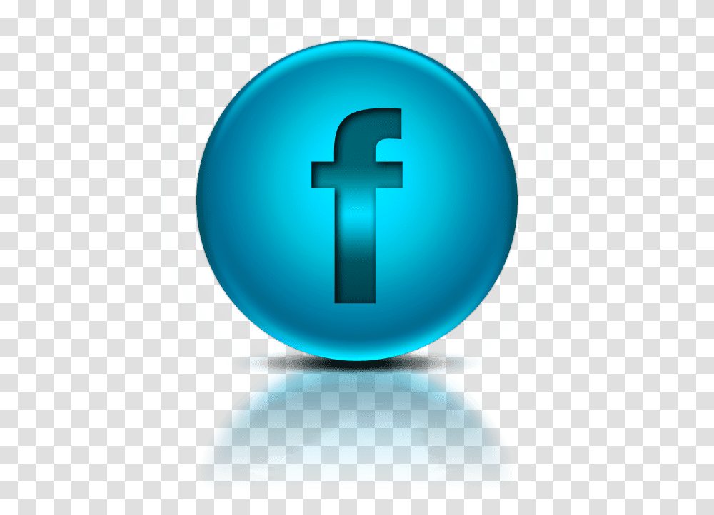 Blue Metallic Orb Icon Social Media Logos Facebook, Sphere, Word Transparent Png