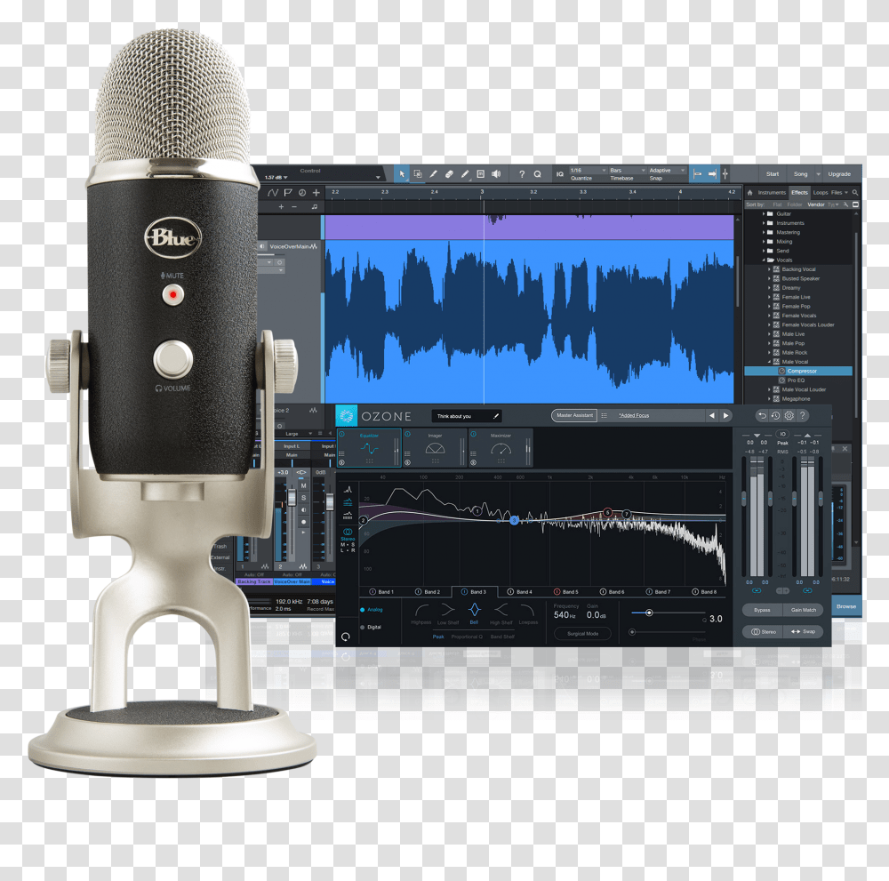 Blue Microphones Yeti Pro Studio Blue Mic Yeti Pro Studio Pack, Scoreboard, Electrical Device, Electronics, Screen Transparent Png