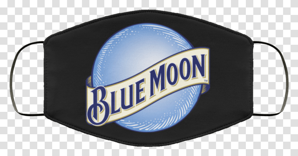 Blue Moon Beer Face Mask Washable Reusable For Volleyball, Label, Text, Logo, Symbol Transparent Png