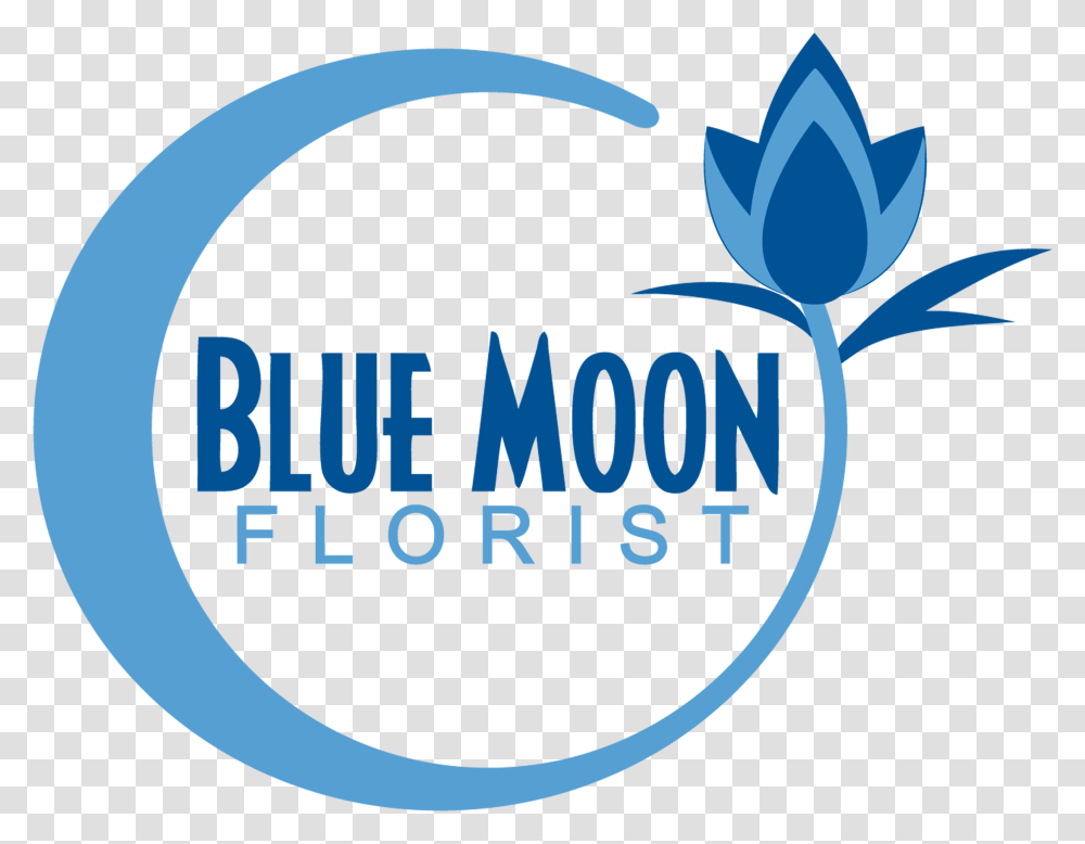 Blue Moon Florist Graphic Design, Logo, Trademark Transparent Png