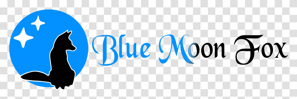 Blue Moon Fox Calligraphy, Alphabet, Word Transparent Png