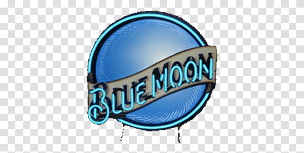 Blue Moon Neon Sign For Cricket, Logo, Symbol, Trademark, Helmet Transparent Png