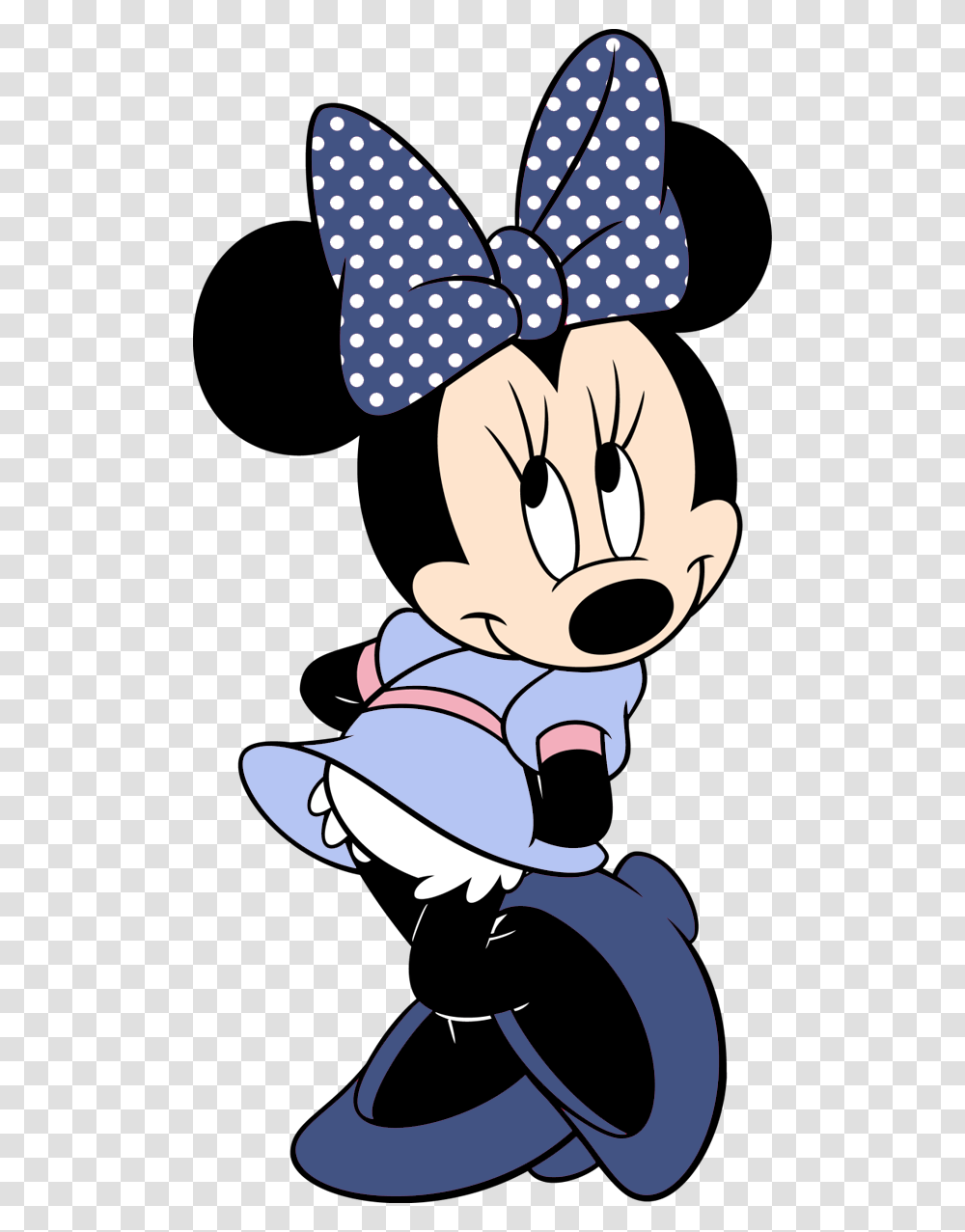 Blue Mouse Minnie Preto With Suit Clipart Mickey Festa Purple Minnie Mouse Clipart, Tie, Accessories, Accessory Transparent Png