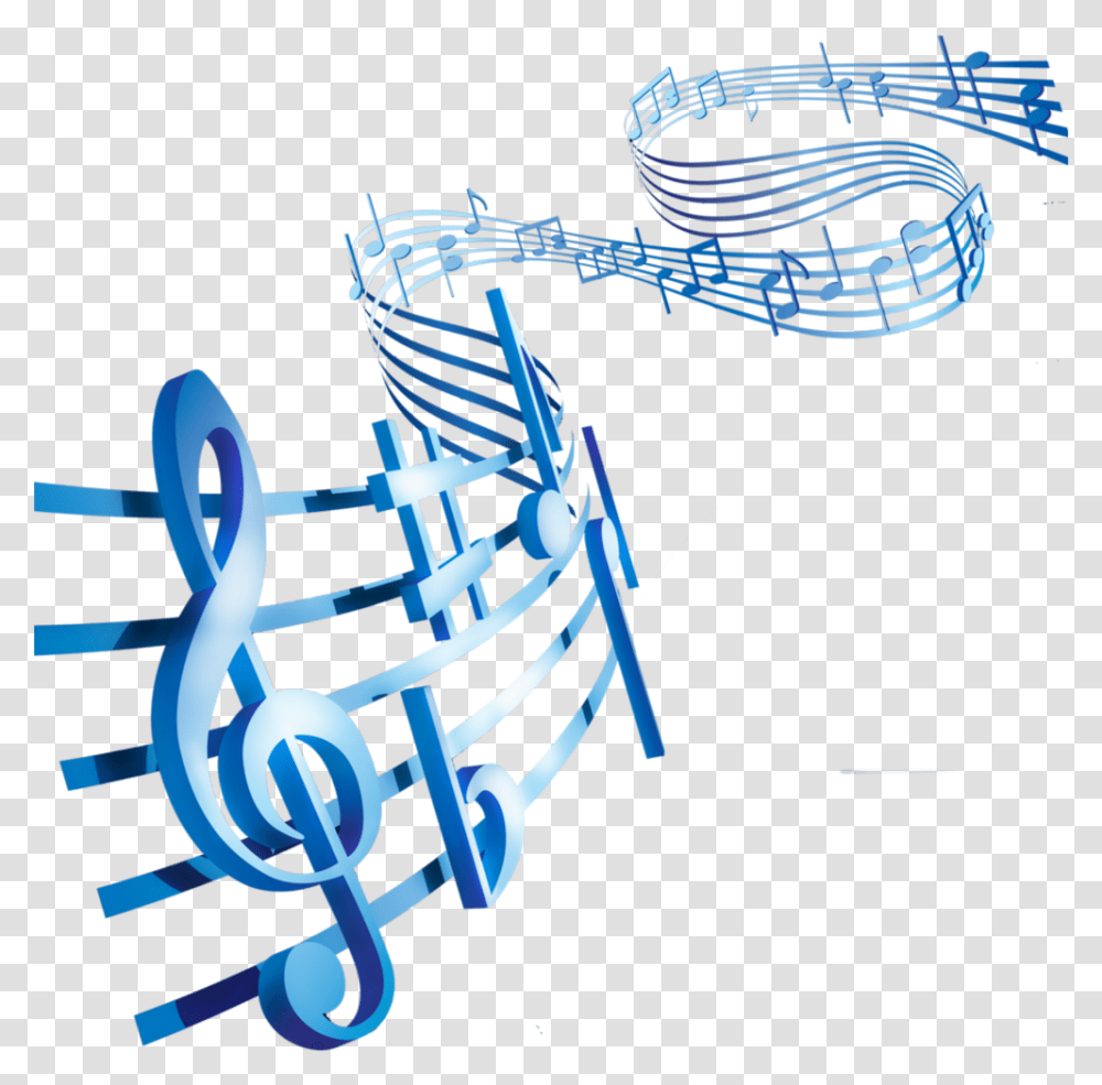 Blue Music Notes, Skeleton, Bicycle, Vehicle, Transportation Transparent Png