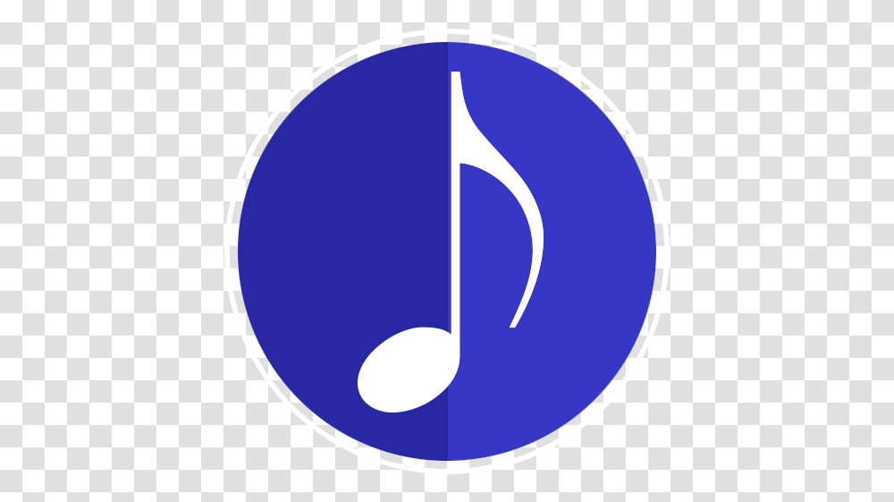 Blue Musical Note Icon - Free Icons Download Music Logo, Label, Text, Moon, Outdoors Transparent Png