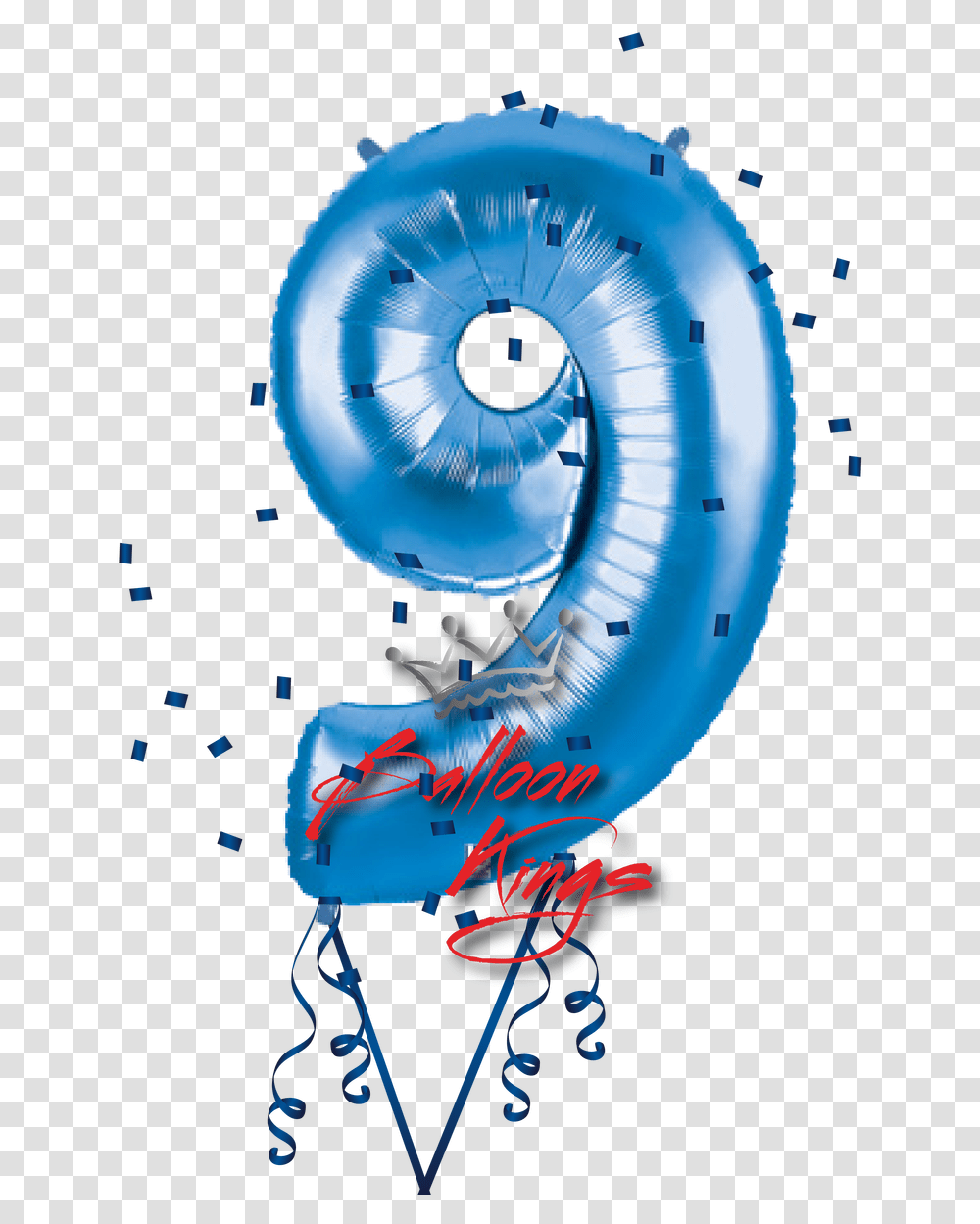 Blue Number 9 Number 9 Balloon, Stomach, Graphics, Art, Teeth Transparent Png