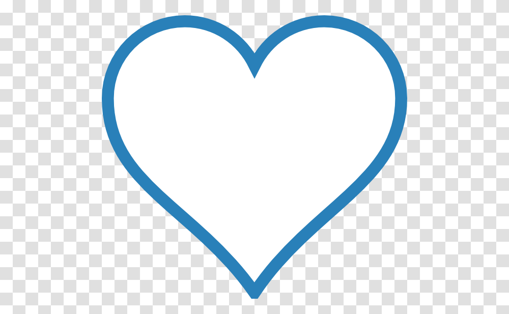 Blue Outline Heart Clip Art For Web, Label Transparent Png